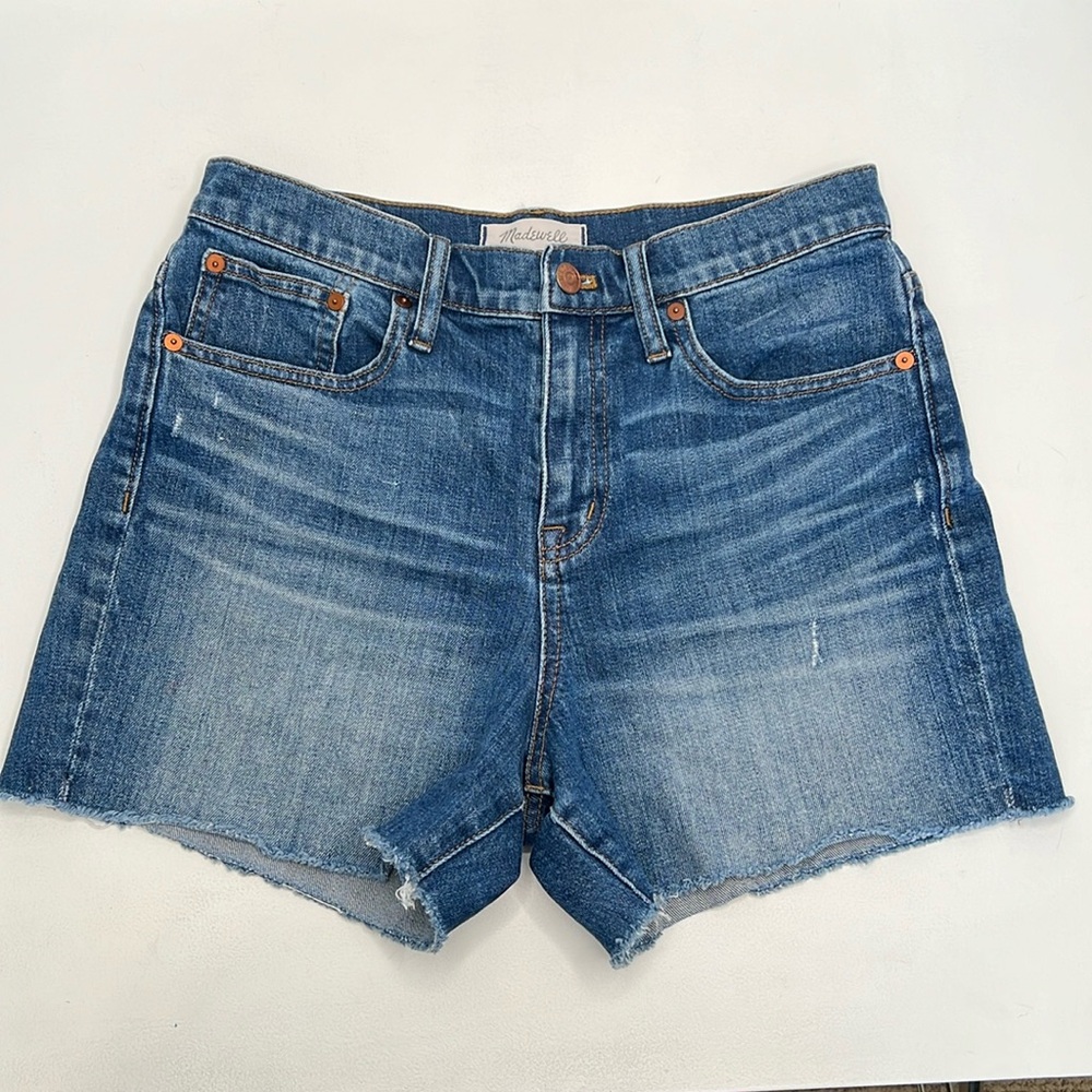 Madewell Women’s High-Rise Denim Shorts Medium Wash‎ Size 26
